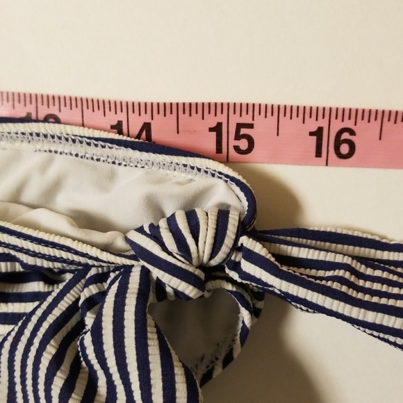 Tooshie Blue and white Bikini Stripe Bikini - Picture 4 of 4